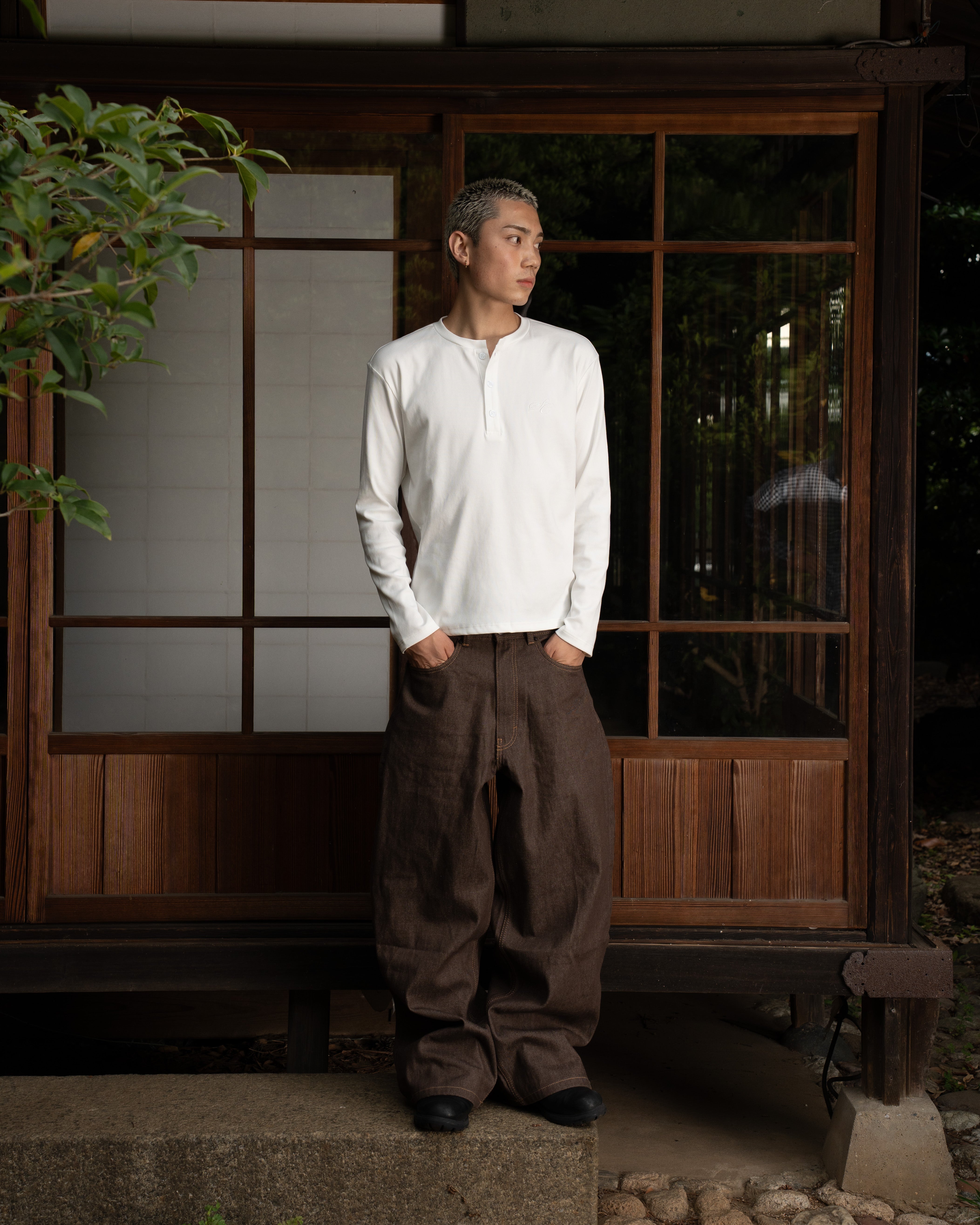 Raw Selvedge Denim Jeans brown